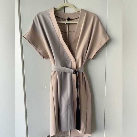 Topshop two tone wrap dress - Picture 1 of 3